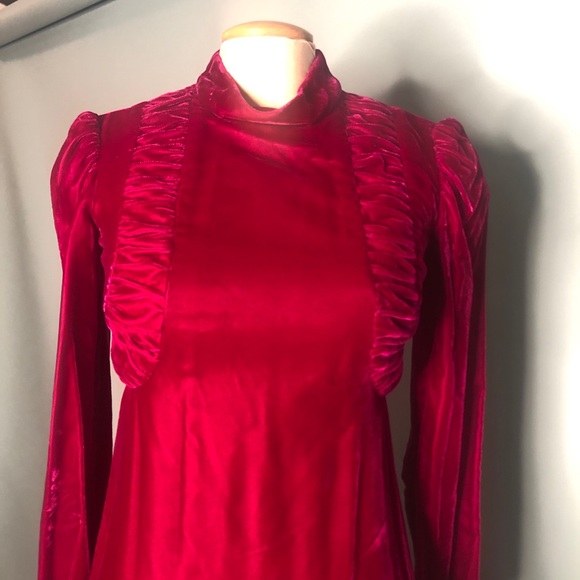 Absolutely stunning vintage velvet evening gown - Picture 4 of 11
